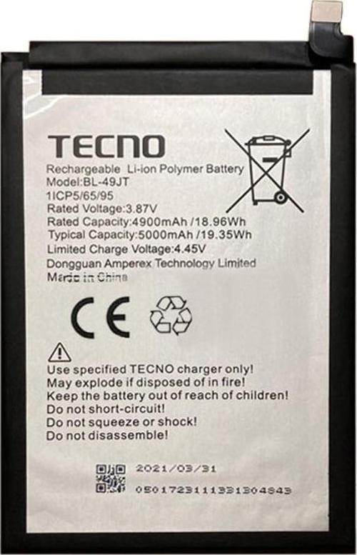 Tecno Spark 8 PRO Uyumlu Batarya Pil Sıfır Orijinal