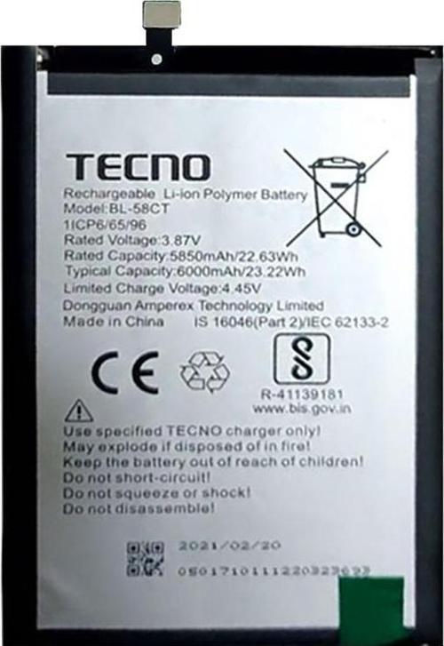 Tecno Spark 7T Uyumlu Batarya Pil Sıfır Orijinal