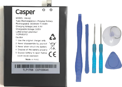 Casper Via A2 Uyumlu Batarya Pil Sıfır Orijinal + TAMİR SETİ