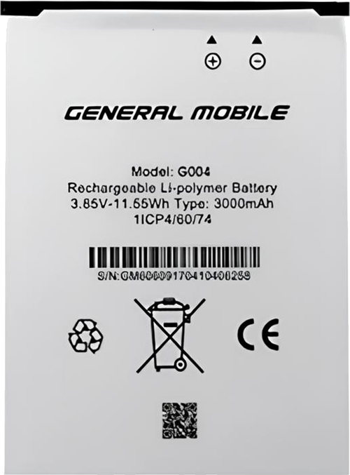 Genaral Mobile GM 6 Uyumlu Batarya Pil Sıfır Orijinal