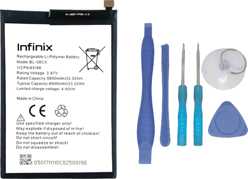 Infinix HOT 10 Uyumlu Batarya Pil Sıfır Orijinal + TAMİR SETİ