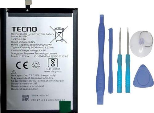 Tecno Spark 7T Uyumlu Batarya Pil Sıfır Orijinal + TAMİR SETİ