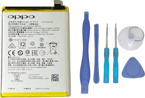 Oppo A17 - Blp915 -Uyumlu Batarya Pil Sıfır Orijinal + TAMİR SETİ