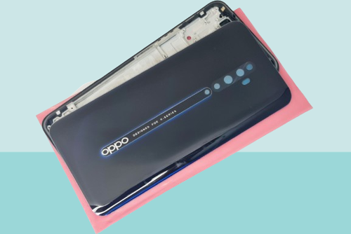 Oppo RENO 2Z Uyumlu FULL KASA Arka Kapak Batarya Kapağı - SİYAH