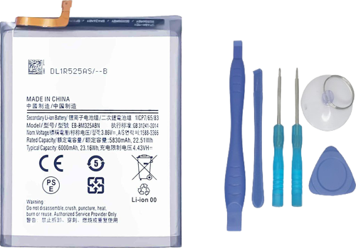 Samsung Galaxy M32 - SM-M325 Uyumlu Batarya Pil Sıfır Orijinal + TAMİR SETİ