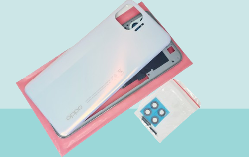 Oppo Reno 4 Lite Uyumlu FULL KASA Arka Kapak Batarya Kapağı - BEYAZ
