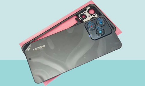 Oppo Realme C53 Uyumlu FULL KASA Arka Kapak Batarya Kapağı - SİYAH