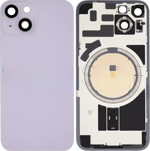 İphone 14 PLUS Full Arka Kapak Orijinal Arka Kemere Lensli (CAM) MOR