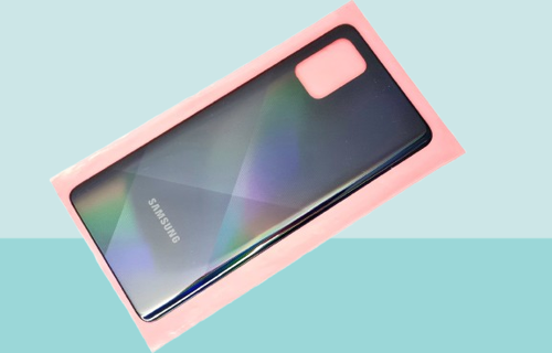 Samsung Galaxy A71 A715 Uyumlu Arka Kapak Batarya Kapağı - SİYAH