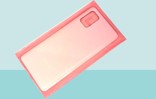 Samsung Galaxy A71 A715 Uyumlu Arka Kapak Batarya Kapağı - PEMBE