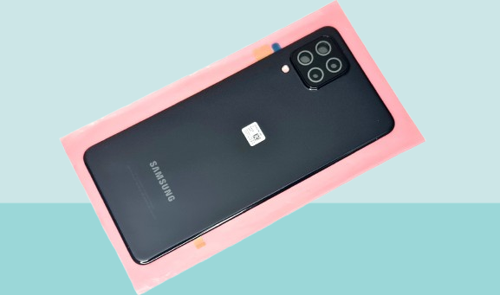 Samsung Galaxy A22 (4G) Uyumlu Arka Kapak Batarya Kapağı - SİYAH - FULL LENSLİ