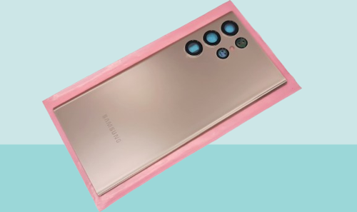 Samsung Galaxy S22 ULTA Uyumlu Arka Kapak Batarya Kapağı -  GOLD - FULL LENSLİ