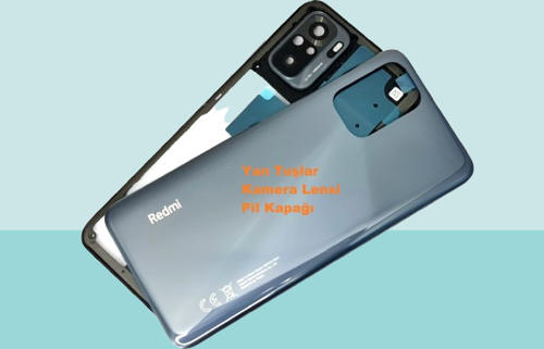 Xiaomi Redmi NOTE 10 (4G) Uyumlu FULL KASA Arka Kapak Batarya Kapağı - SİYAH