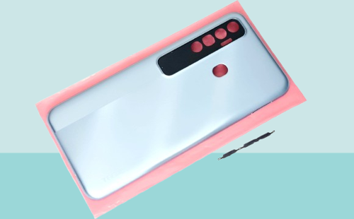 Tecno Spark 7 Pro (KF8) Uyumlu FULL KASA Arka Kapak Batarya Kapağı - MAVİ