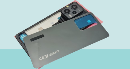 Xiaomi Redmi NOTE 12 PRO  -5G-  Uyumlu FULL KASA Arka Kapak Batarya Kapağı - SİYAH