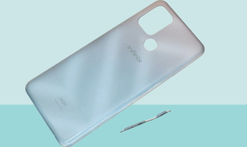 Infinix HOT 10 FULL Uyumlu FULL KASA Arka Kapak Batarya Kapağı - GRİ