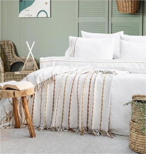 Home Cozy Nevresim Takımı 7 Parça-Ekru