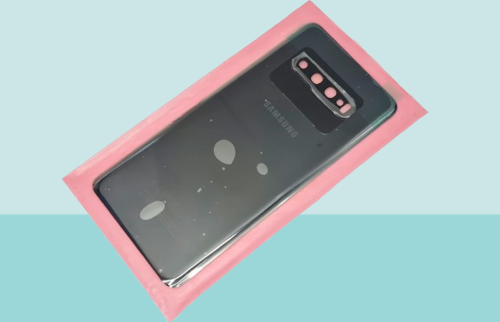 Samsung Galaxy S10 PLUS Uyumlu Arka Kapak Batarya Kapağı - SİYAH - FULL LENSLİ