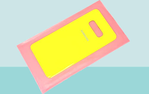 Samsung Galaxy S10 E Uyumlu Arka Kapak Batarya Kapağı -  SARI