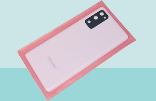 Samsung Galaxy S20 FE Uyumlu Arka Kapak Batarya Kapağı - MOR - FULL LENSLİ