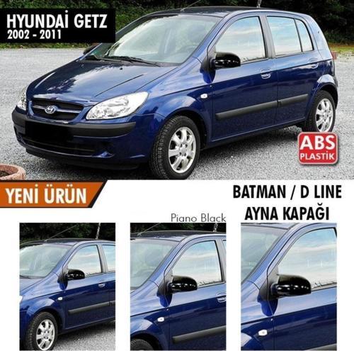 Hyundai Getz Uyumlu (2002-2011) Batman Yarasa Ayna Kapağı (Parlak Siyah)