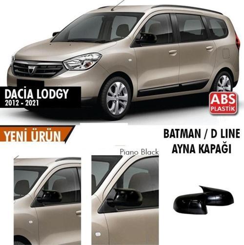 Dacia Lodgy Uyumlu (2012-2021) Batman Ayna Kapağı (Parlak Siyah)