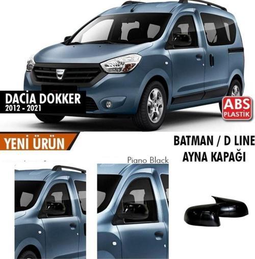 Dacia Dokker Uyumlu (2012-2021) Batman Yarasa Ayna Kapağı (Parlak Siyah)