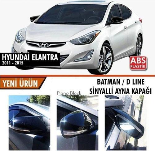 Hyundai Elantra Uyumlu 2011 2015 Batman Ayna Kapağı (Sinyalli )