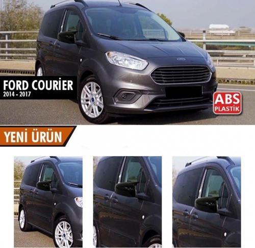 Ford Courier Uyumlu (2014-2017) Batman Yarasa Ayna Kapağı (Parlak Siyah)
