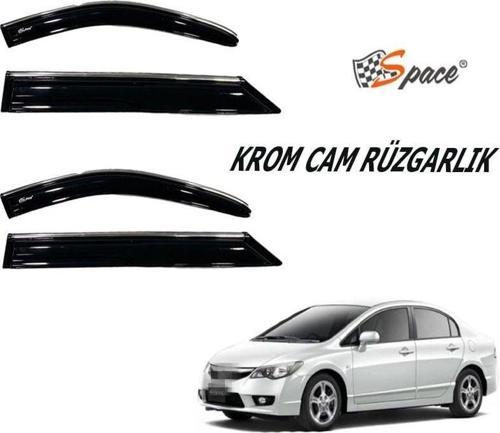 Krom Cam Rüzgarlığı Honda Civic 2006-2011/ Caru410