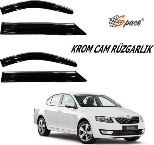 Krom Cam Rüzgarlığı Skoda Octavia 2014-2020/ Caru421