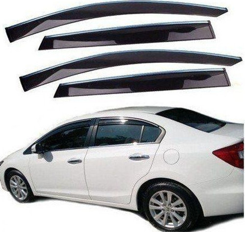 Honda Civic Uyumlu Fb7 Cam Rüzgarlığı Krom Çıtalı 2012+