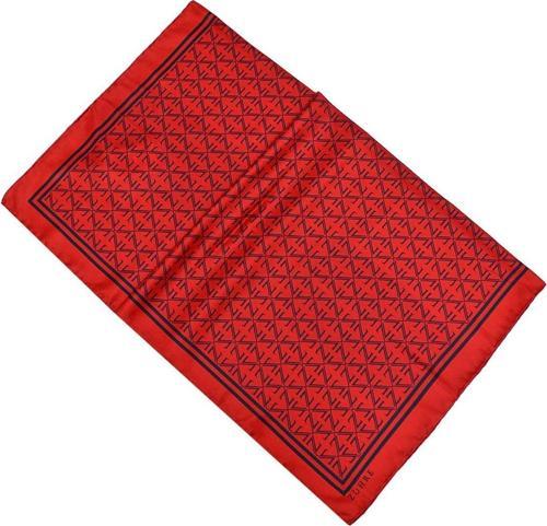 Monogram Desenli Polyester Twill Eşarp 0081 V26