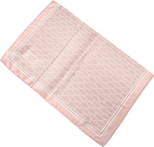 Monogram Desenli Polyester Twill Eşarp 0081 V20