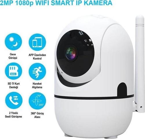 Akıllı Wifi Güvenlik ve Bebek Kamerası 64 GB Sd Hafıza