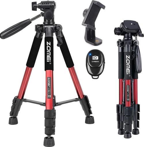 Zomei Q111 Profesyonel Alüminyum Tripod 5 KG Taşıma Kapasiteli Siyah