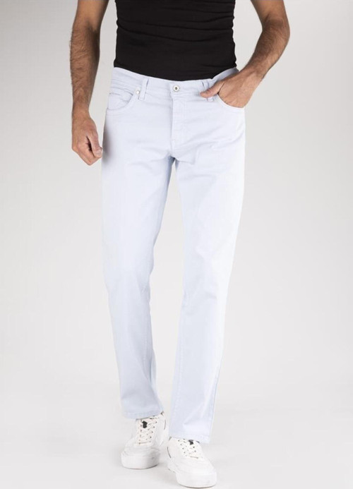 Erkek 5 Cep Chino Pantolon Açık Mavi 2XL