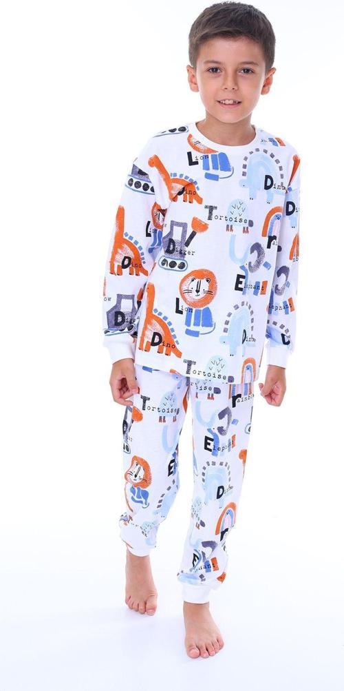 Dino Lion Digger Desenli Erkek Çocuklu Pijama Takımı