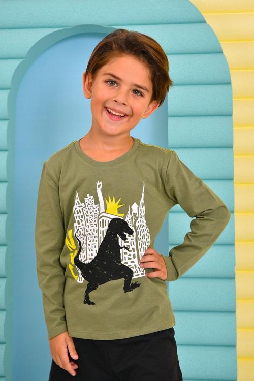 Nyc Park Haki Erkek Çocuk Sweatshirt
