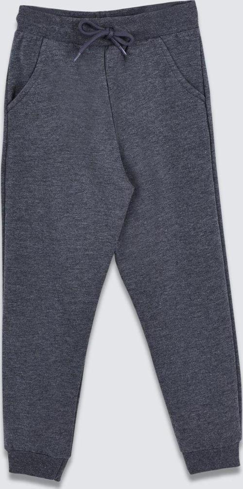 Basic Şardonlu Çift Cepli Eşofman Altı 3-10 Yaş Antrasit