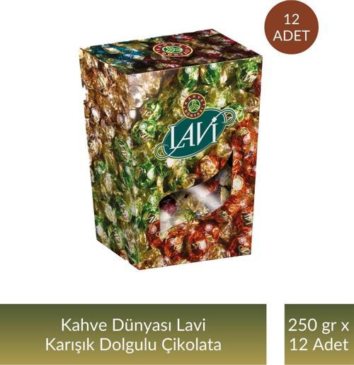 Lavi Karışık Dolgulu Çikolata 250 gr x 12 Adet