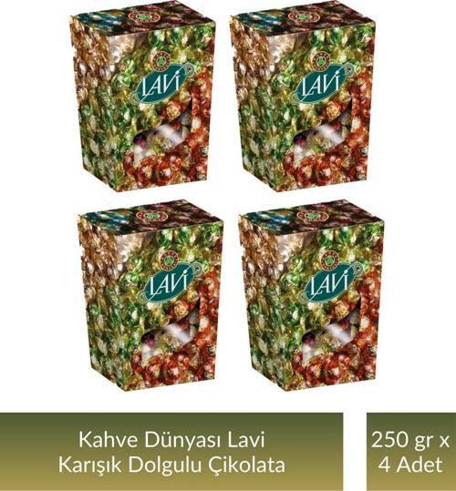 Lavi Karışık Dolgulu Çikolata 250 gr x 4 Adet