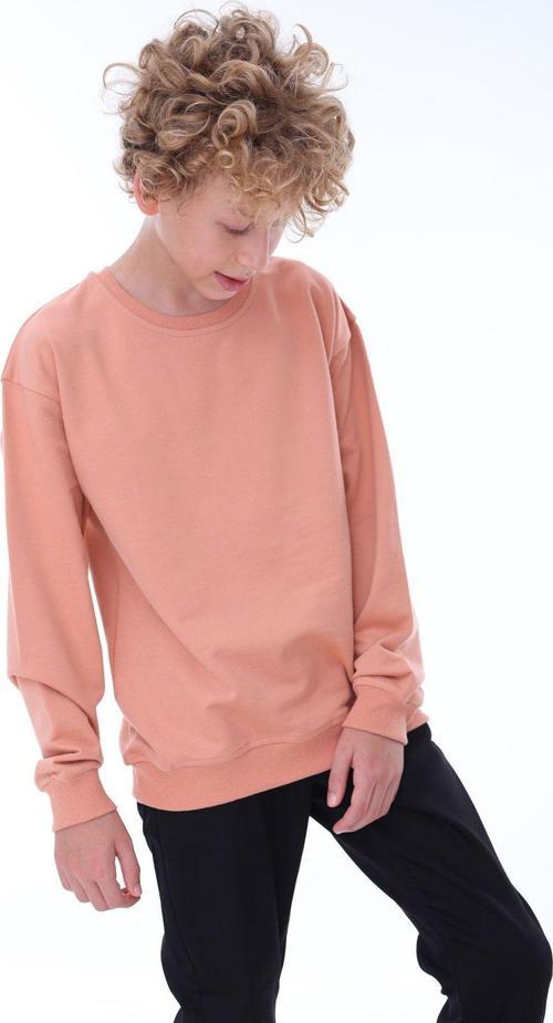 Oversize Unisex Basic Düz Yavruağzı Renk %100 Pamuk Sweatshirt (2-11 Yaş)