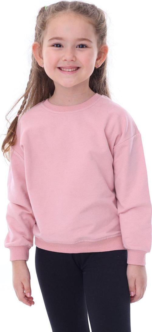 Basic Düz Renk Pudra Fırçalı Yumuşak %100 Pamuk Sweatshirt