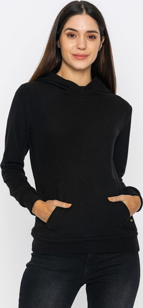 Kadın Kapüşonlu Sweatshirt Siyah M