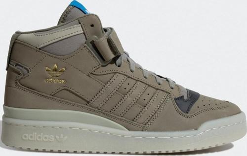 Orijinal Forum Mid Leather Sneaker Bilekli Hakiki Deri Günlük Spor Ayakkabı Haki