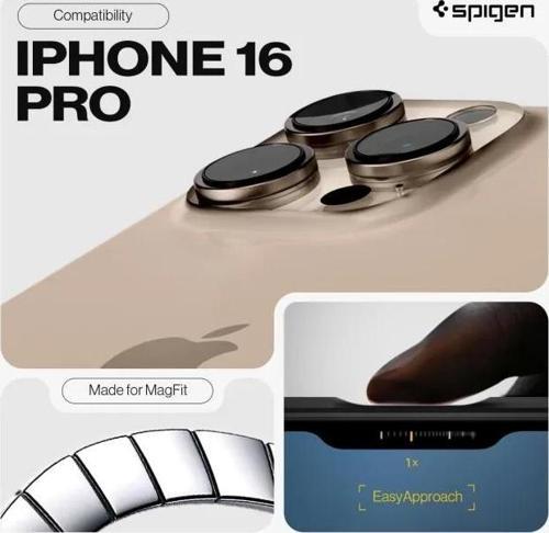Tough Armor (Ai) MagFit iPhone 16 Pro Kılıf iPhone 16 Pro Metal Slate