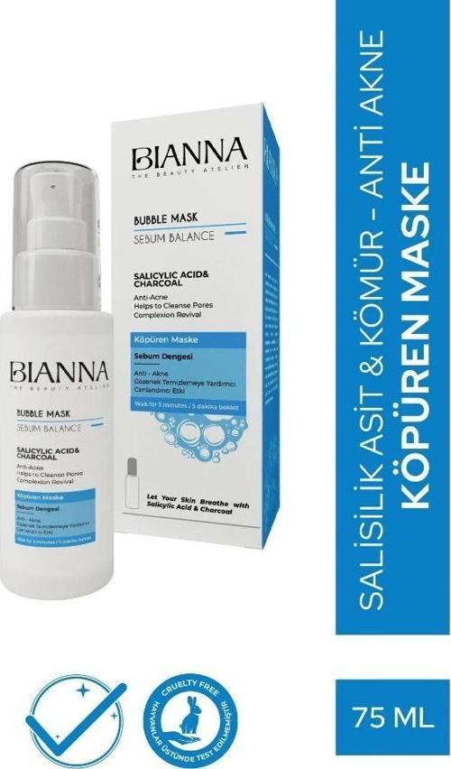 Bubble Mask Salisilik Asit & Kömür Anti Akne Köpüren Yüz Maskesi 75 ml