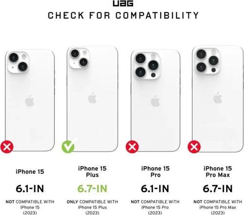 UAG Magnet MagSafe Pathfinder iPhone 15 Plus Kılıfı Pathfinder Magnetic - Black