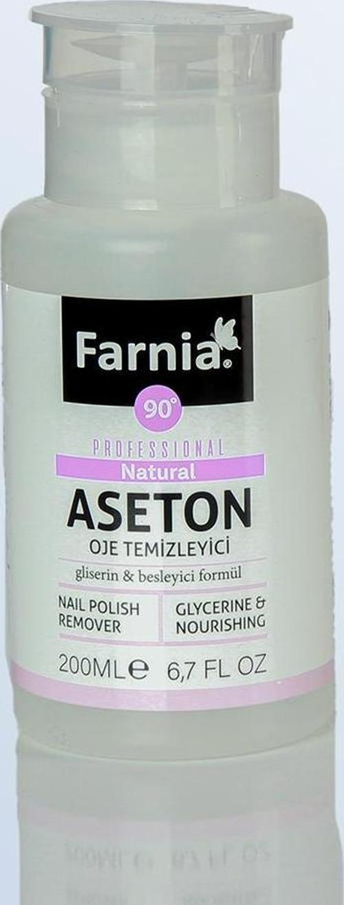 Profesyonel Oje Temizleyici Aseton Naturel Pompalı 200 Ml 90 Derece